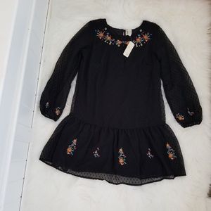 Japna Boho Dress Size Medium Black